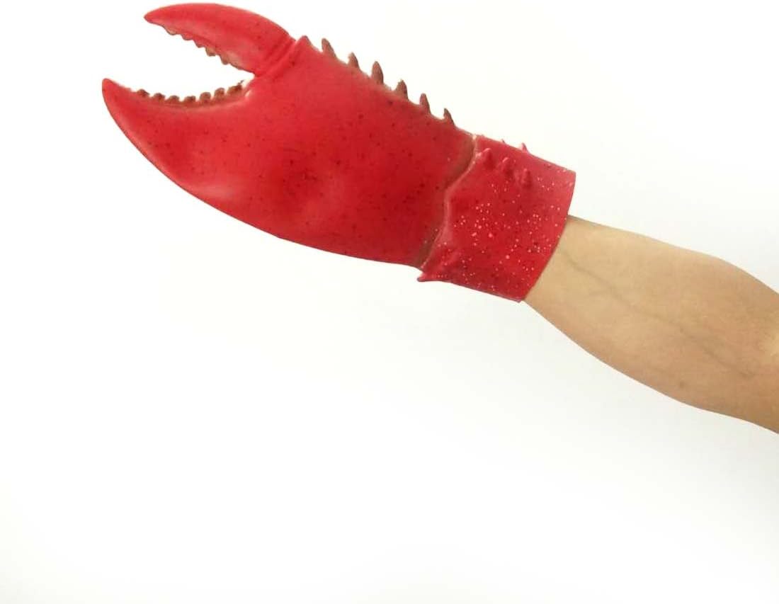 Latex Giant Crab Claws Cosplay Amor Golves Novelty Toy Costume Props Halloween Christmas.Requested Age Grade:over 3 years old.