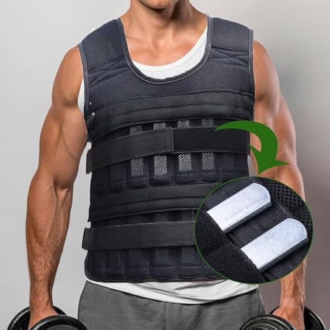 8PCS Steel Plates for Weighted Vest, Adjustable Strength Training Weights with Round Head, Ideal for Running, Jogging, Cardio