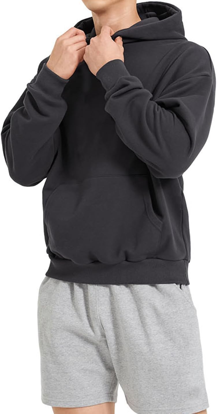 Men's Hoodies Loose Fit Pullover Casual Fashion Long Sleeve Hooded Sweatshirts with Pocket - Image 2