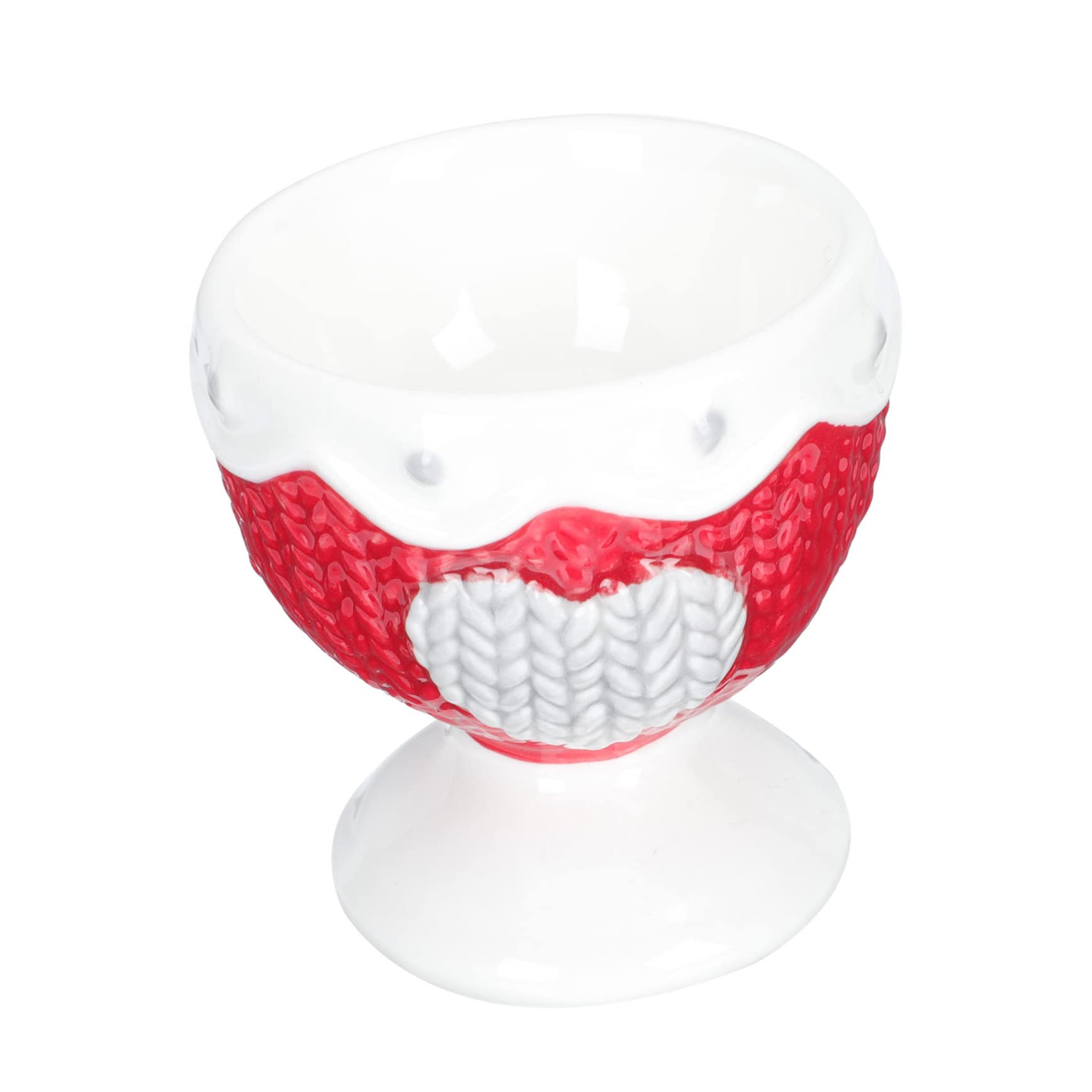 Homoyoyo Kitchen Small Egg Holder Ceramic Egg Carrier Easter Rack Counter Holder Adorable Breakfast Cup