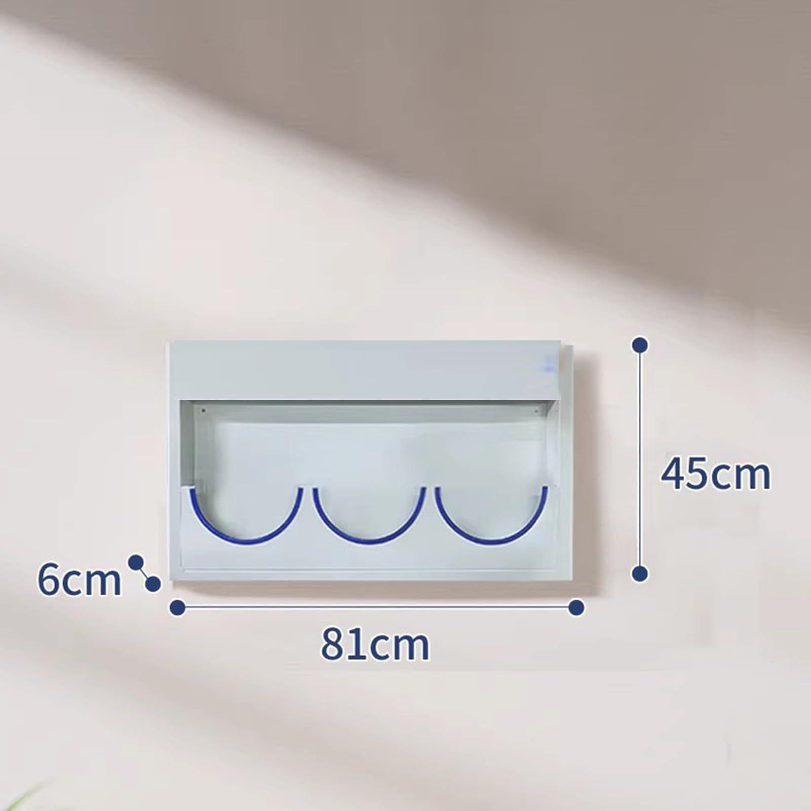 Organizador De Pared para Sombreros, Soporte Metálico para Colgar Cascos, Soporte Exhibición Cascos Seguridad Tiendas Minoristas, para Fábricas, Talleres Y Oficinas.(81x45cm)