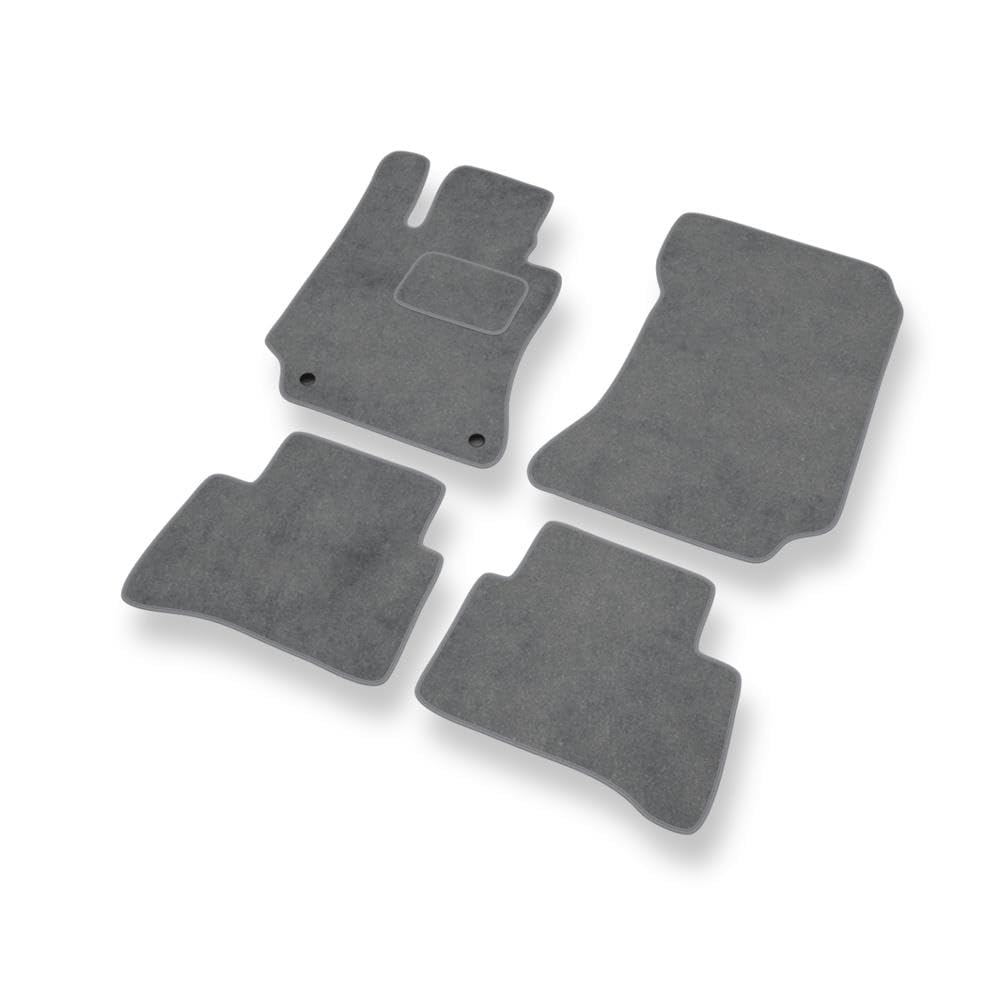 Alfombrillas Para Coche MOSSA - Mercedes Clase E W212 (2009-2016), 4 Piezas, Negro, Impermeables, Antideslizantes