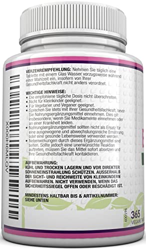 Foto von Biotin hochdosiert 10.000 mcg - 365 Vegane Tabletten - Für Haarwuchs, Haut & Nägel - Volle Jahresversorgung - Nahrungsergänzungsmittel von Nu U Nutrition