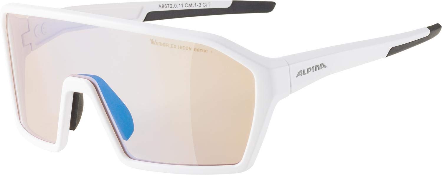 ALPINA RAM Q-LITE V - Selbsttönende, Bruchfeste & Beschlagfreie Sport- & Fahrradbrille Mit 100% UV-Schutz Für Erwachsene