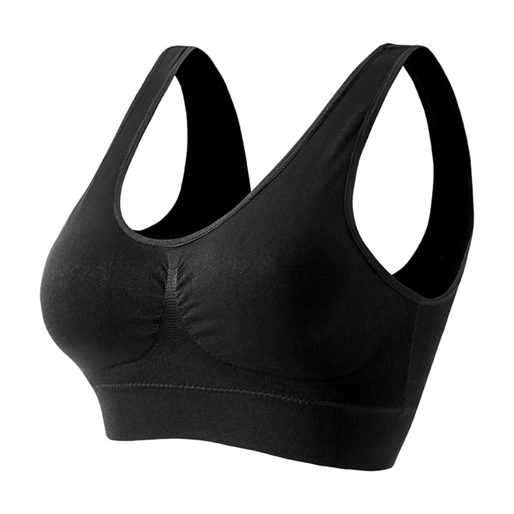 Wirefree Seamless Sports Bra for Women - Yoga & Activewear with Removable Pads, Supportive & Comfortable