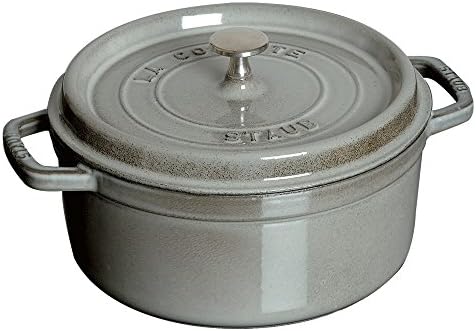 STAUB Cast Iron Roaster/Cocotte, Round, 24 cm, 3.8 L, Cherry Red