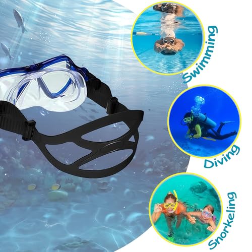 image for Generic 2PCS Silicone Replacement Universal Dive Scuba Mask Strap Swim