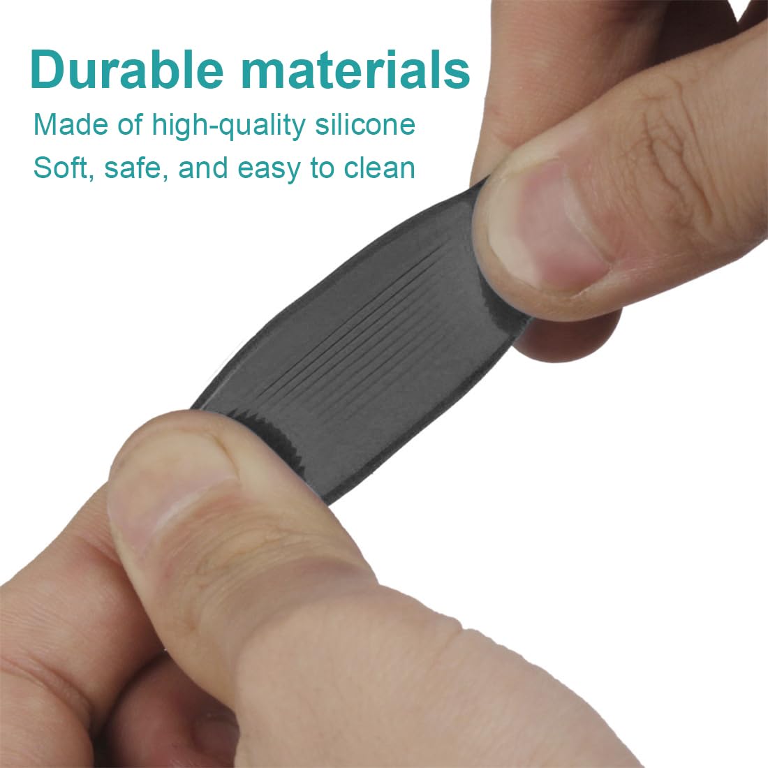 30 Amortisseurs De Batterie Moon Gel Noirs - Silicone Réutilisable, 30x25x3mm, Pour Tambours Et Cymbales