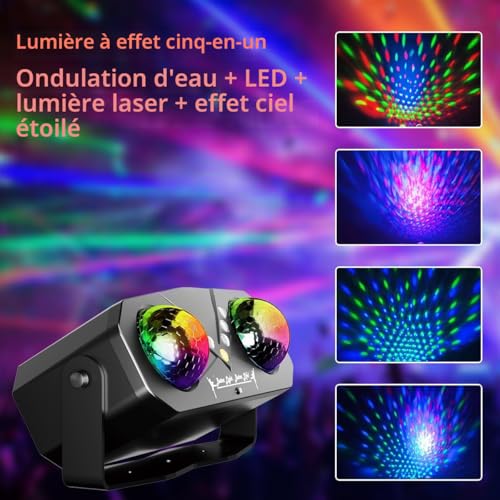Projecteur polyvalent double éclairage LED et DJ RGB pour grands événements - 2