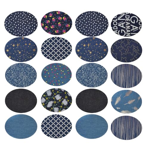 Patches denim thermocollants pour réparer les trous de jeans usés