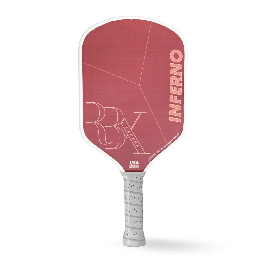 RBX Inferno 16 MM 100% Kevlar Paddle | Kevlar Thermoformed Paddle in Red | Foam Infused Edges | Ideal for Professional & Tournament Game Play | Enhanced Power and Spin with Control-picture-1