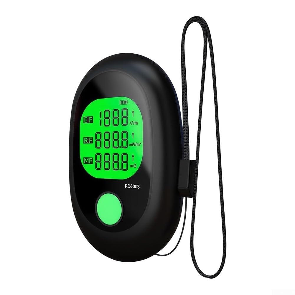 EMF Meter,Rivelatore ricaricabile 3 in 1,Test di radiazione di viaggio