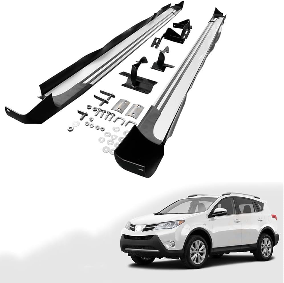 Estribos coche para Toyota RAV4 2014-2018 ideales para viajes familiares y montaña