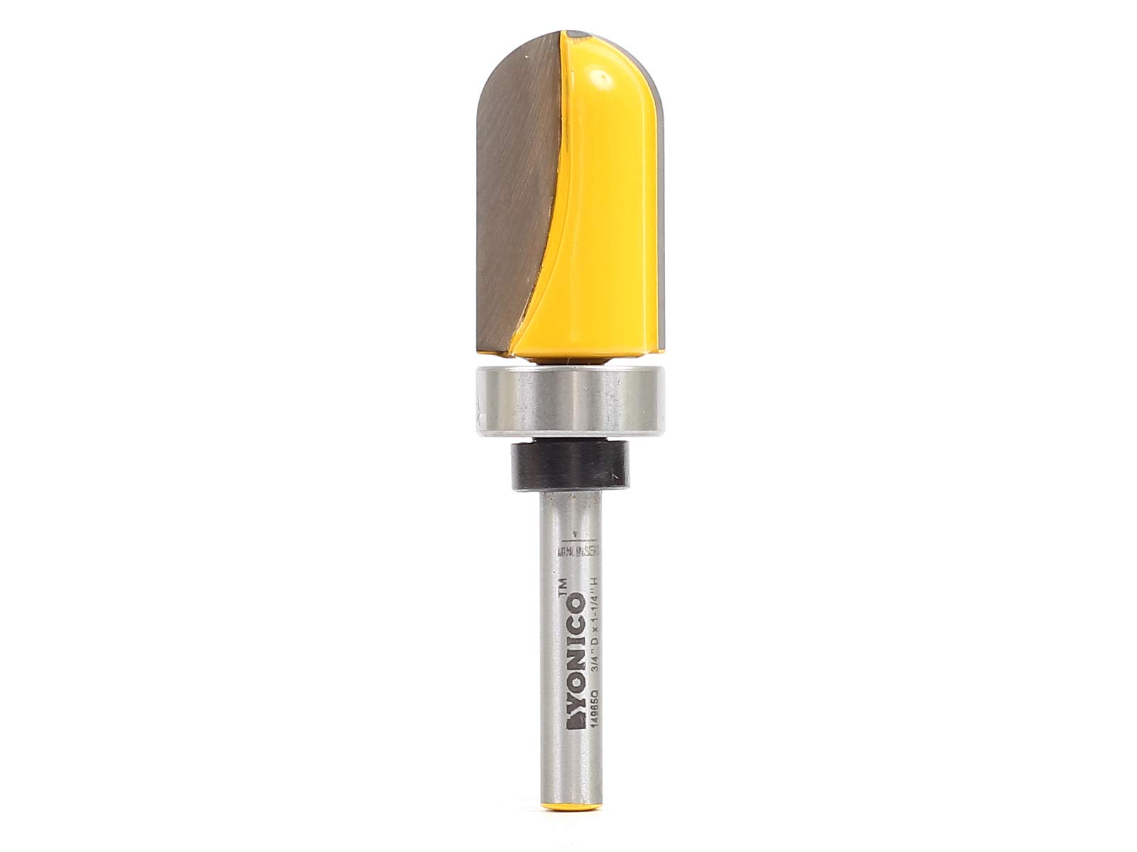 Yonico Grain/Silver 14965Q 3/4-Inch Diameter Core Box Template Router Bit 1/4-Inch Shank