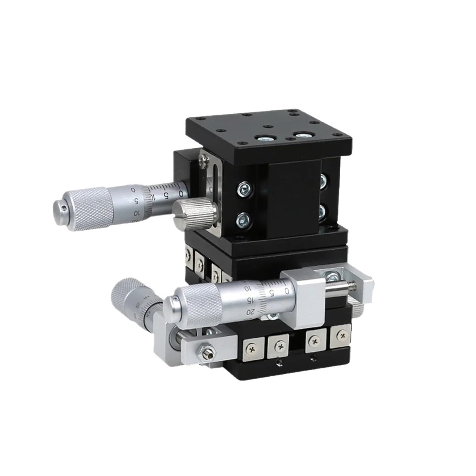 WNVXJGNSO Micrometer Sliding Table XYZ Axis 40x40mm LGD40-L Fine Tuning Trimming Station Manual Displacement Platform Linear Stage Sliding Table Steel Ball Type