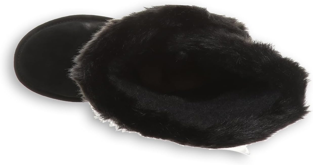 BEARPAW Women's Sheilah Tall Multiple Colors | Women's Boot Classic Suede | Women's Slip On Boot | Comfortable Winter Boot 8 Black Ii