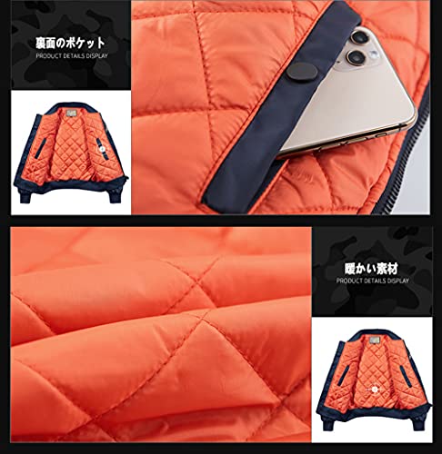 NOMSOCR 中綿 ジャンパー メンズ ma-1 ブルゾン ワッペン ミリタリー ジャケット の商品画像 7