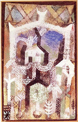 Peintures sur toile Paul Klee faites main par des professeurs d'art pour salon chic