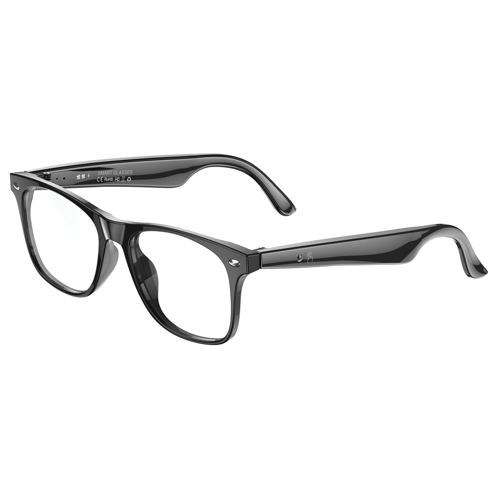 Lazmin112 Gafas Inteligentes Ligeras y Cómodas con Reducción de Ruido ENC para Mujeres y Hombres, Traducción de Audio, Llamadas IP65 a Prueba de Lluvia