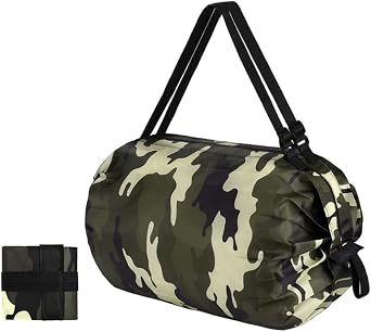 Reusable Shopping Bags, Foldable Grocery Storage Tote, Waterproof Oxford Cloth Bag for Shop, Large Durable Heavy Duty