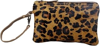 Myra Bag Designer Touch Cowhide Pouch Upcycled Cowhide & Leather S-2825