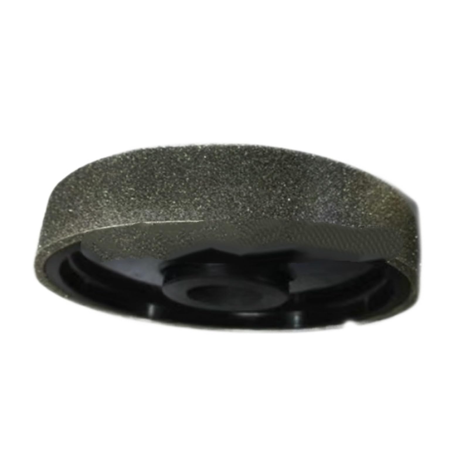 Roue en plastique diamant galvanisé de 150 mm, trou de 25 mm