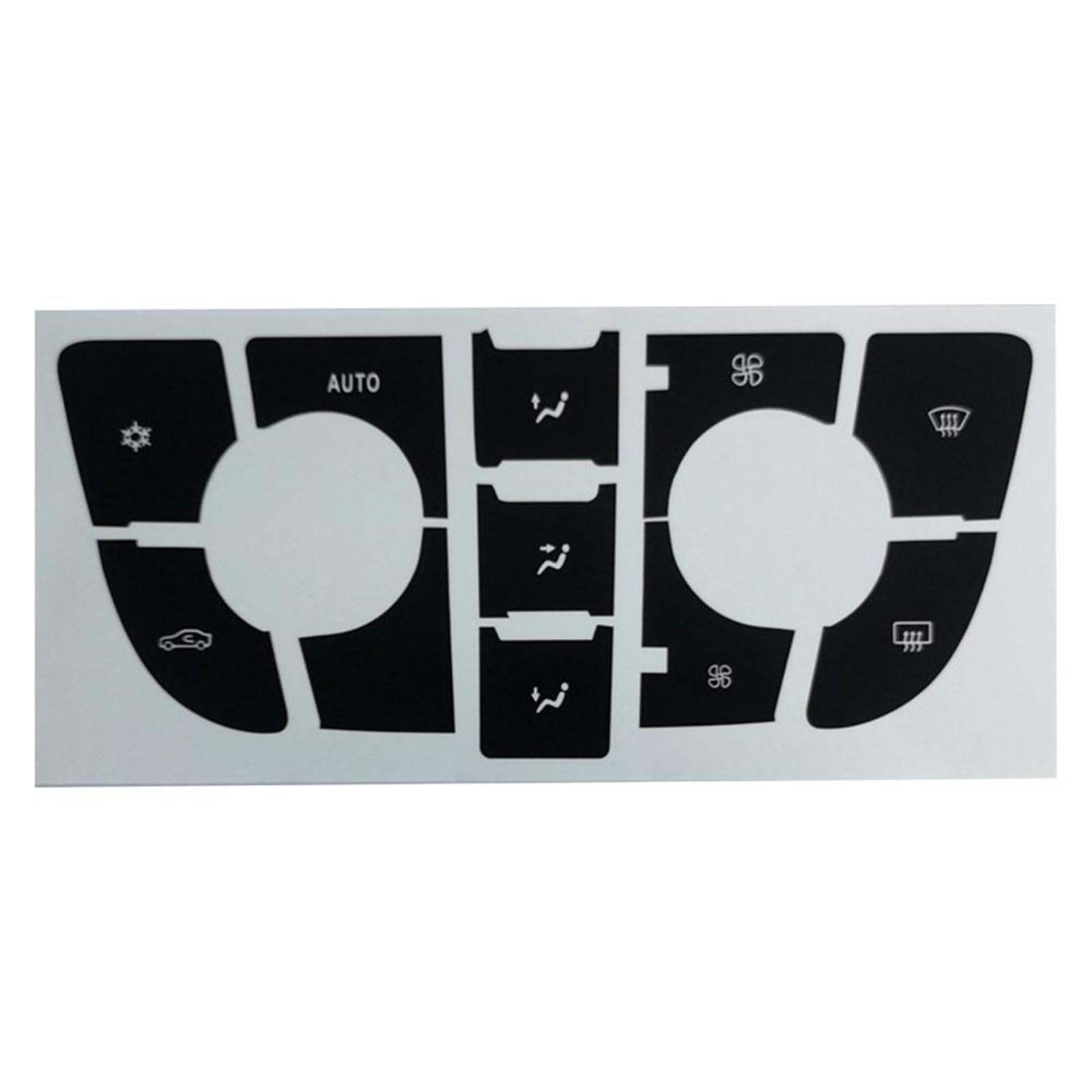 Switch Button Repair Stickers Compatible with Vauxhall for GTC 2009-2015 Repair Decals Dashboard Fixing Climate Control CD MP3 Panel Button Controls Decal
