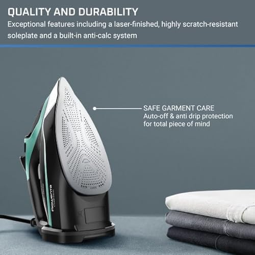 Rowenta 1830008697 Steam Force Stainless Steel Soleplate Steam Iron For Clothes 400 Microsteam Holes 1800 Watts Ironing, Fabric Steamer, Garment Steamer thumb #6