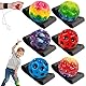 ClcIosis 6 Stück Ball Mit Schnur Kinder, Springball Mit Schnur Bouncing Ball Handgelenk, Interaktives Spielzeug Zum Stressabbau Für Spielzeug Im Freien Elastische Trainingsballe