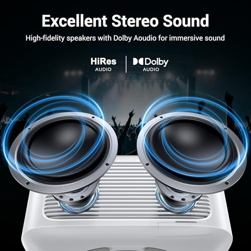HAPPRUN Outdoor Smart Projector 4K Decoding, Built-in Apps, 30W Dolby Audio - image 7