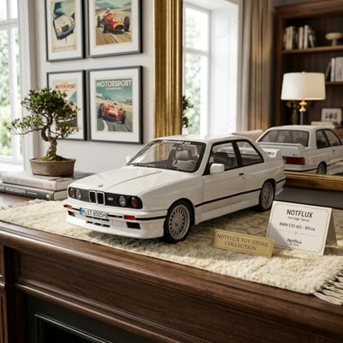 Image of 1:24 Scale BMW Retro M3 Model - Vintage Classic Sports Car Collectible, for Car Kids and Collector (Multicolor) (Pack of 1)