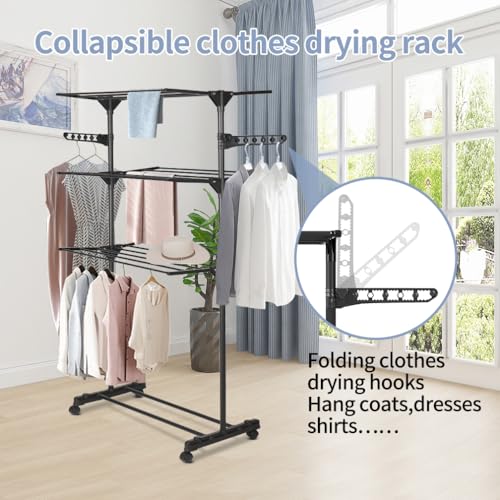 Étendoir à linge pliable gain de place pour petits appartements - 7