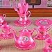 Princess Tea Party Set with Pretend Play Pink Tea Pots and Kitchen Utensils (29 pcs)