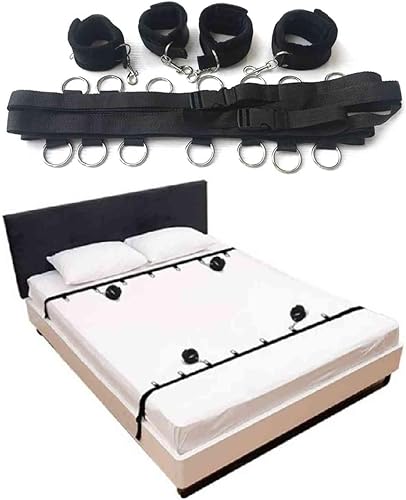 Miniatura 6 de BDSM Bondage restricciones sexuales lazos sexuales para tobillos y muñecas hombres King Size Bed Sexo Bandas de resistencia sexual Cama Queen Sexy