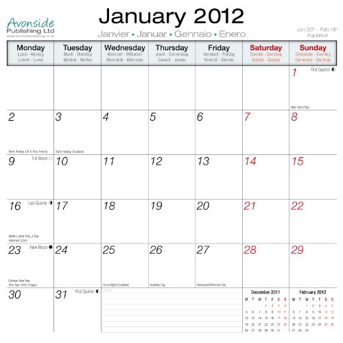 Calendrier 2012 Aqua Motion - Édition collector papier haute densité - 3