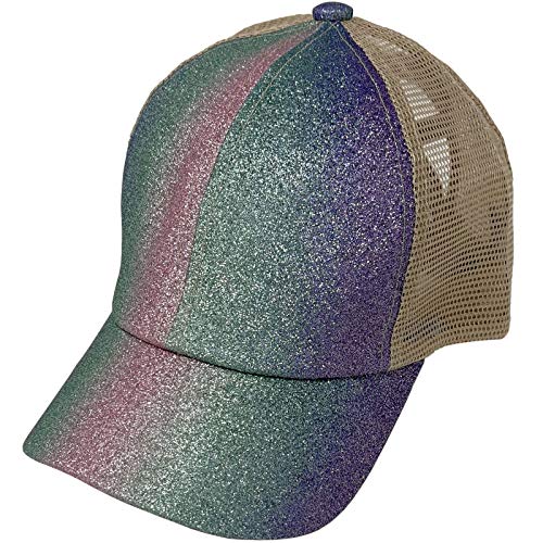 Image of C.C Ponytail Criss Cross Messy Buns Ponycaps Baseball Cap Dad Trucker Mesh Hat