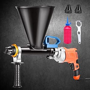 ETE ETMATE Elektrisch voegengereedschap,Draagbaar Cement vulpistool,Elektrische mortier voegmachine Cement Tank Grout Kit voor metselwerk muren en vloeren