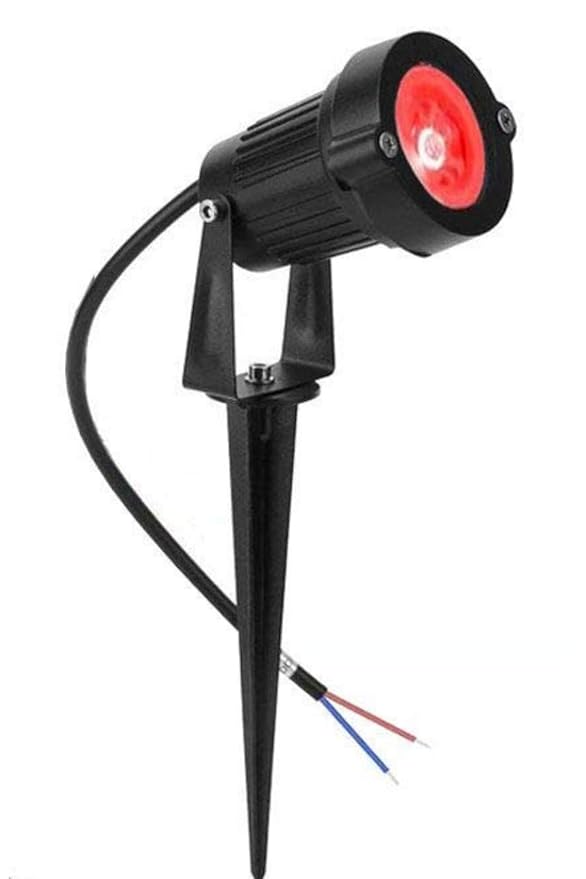 Ravi's Enterprise 5 Watt Waterproof Spike LED Garden Light for Outdoor Purposes (Pack of 1) (Red)