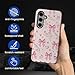 XUANWENPA for Samsung Galaxy S23 FE Case,Featuring A Mixed Two-Layer Protective Hard Shell Design with Bright Patterns,Pink Bow Tie.