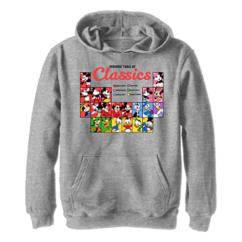 Hoodie Disney Mickey Classic gris chiné pour enfant 5-6 ans avec motif périodique