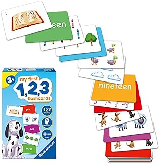 Ravensburger My First 1,2,3 Flash Card Game for Kids Age 3 Years Up - Ideal for Early Learning, Object Recognition, Alphabet, Reading and Spelling