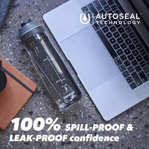 Image of Contigo Cortland Tritan Water Bottle I One Handed Operation, Spill Proof & Leak Proof BPA Free Bottle with Autoseal Technology, 720 ml
