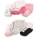 Luvable Friends Newborn Baby Terry Socks, 6 Pack, Ballet Shoes, 0-3 Months
