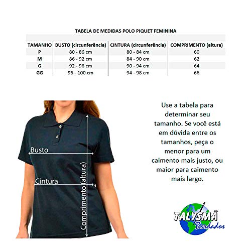 Camisa Polo Feminina Simbolo Medicina Veterinária Bordado