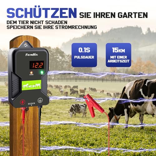 Pastor eléctrico para caballos de 15KM, el pastor de 220V que evita escapes en tu granja 6