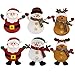Singeru Weihnachten Besteckhalter 6 STK Weihnachtsdeko Taschen Weihnachtsmann Kostüm Besteckbeutel Weihnachten Dekoration Besteck-Sets Besteckbeutel Serviettentasche Weihnachtsdeko