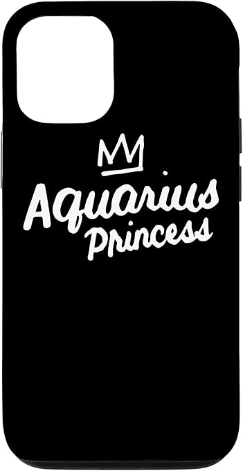 iPhone 12/12 Pro Aquarius Princess Zodiac Horoscope Astrological Sign Case