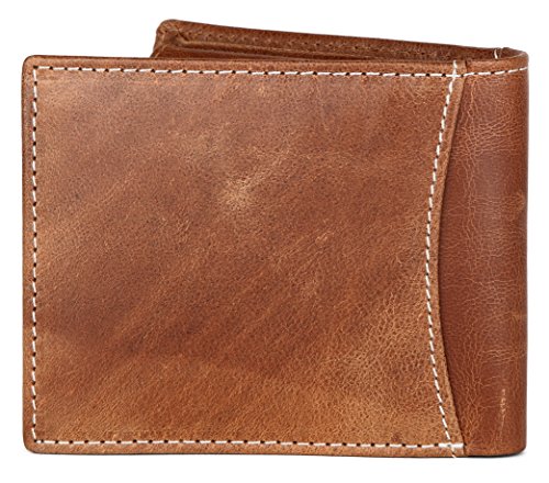 Image of WildHorn Tan & Black Leather Men's Wallet (699710)