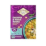 Patak's Chickpeas & Veggie Korma, Flavorful, mild, and creamy curry is made with coconut, chickpeas,...
