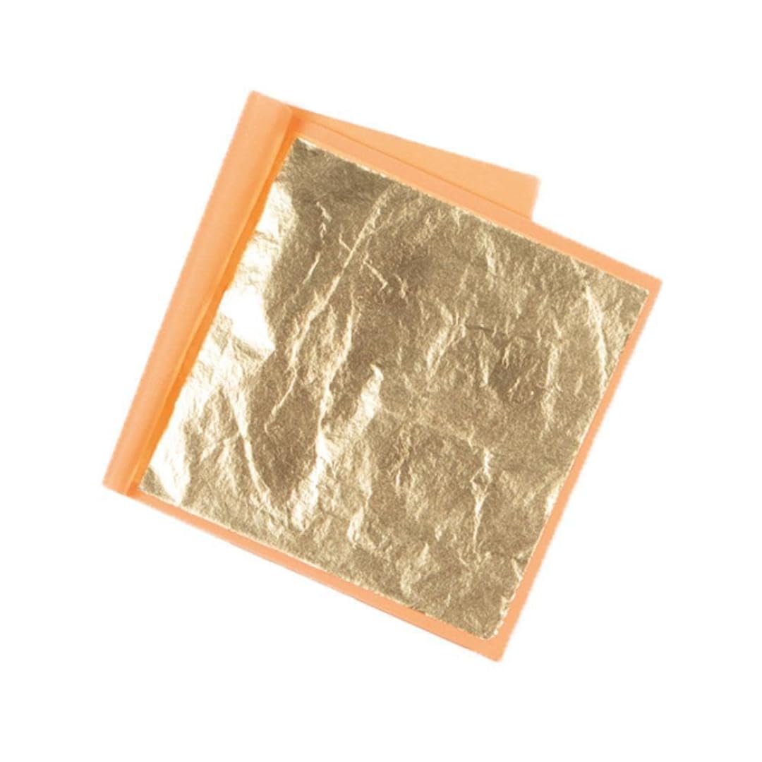Annie Sloan Metal Leaf Booklet, Transfer (Imitation Gold), 25 Sheets, Great for Gilding Large Areas